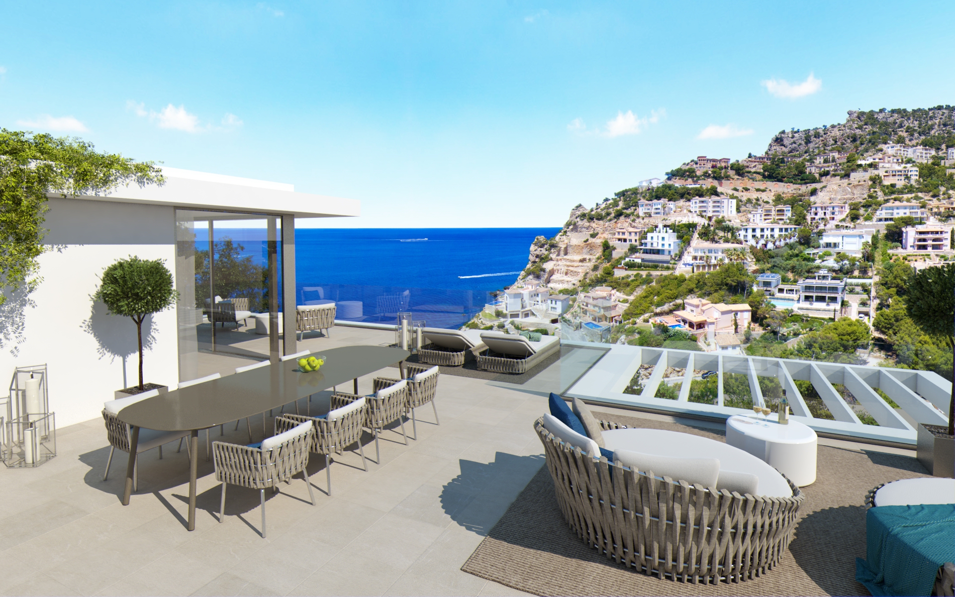Modern New Build Villa with fantastic Sea Views